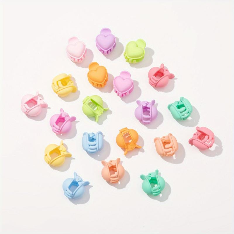 20pcs Mini Heart Hair Claw Clip for Women Girls Toddlers