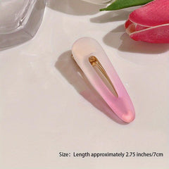 Y2K Jelly Pink Heart Hair Claw Mini Hair Claw