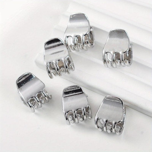 Mini Metallic Hair Claw Style Hair Claw For Side Hair Bang Braids