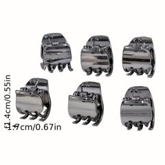 Mini Metallic Hair Claw Style Hair Claw For Side Hair Bang Braids