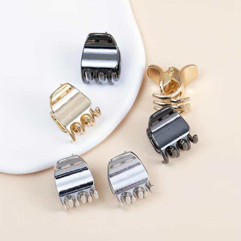 Mini Metallic Hair Claw Style Hair Claw For Side Hair Bang Braids