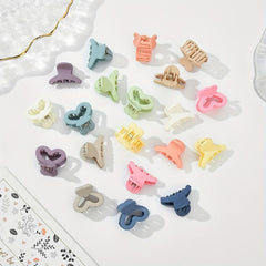 20pcs Matte Mini Hair Claw Solid Shark Claw Hair Accessories for Women
