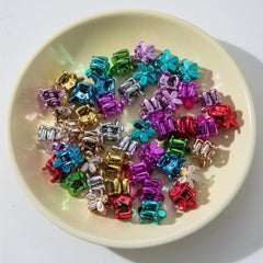 50pcs Flower Shaped Hair Claw Clips for Women Girls