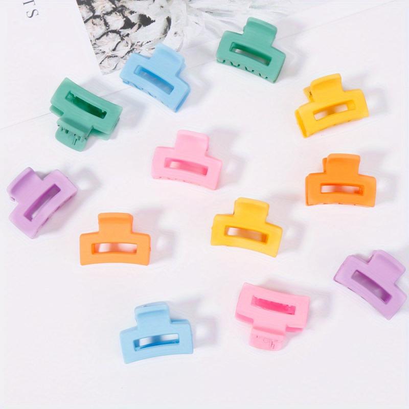 12pcs Candy 10pcs Coffee Hair Claw Mini Shark Claw Hair Accessories