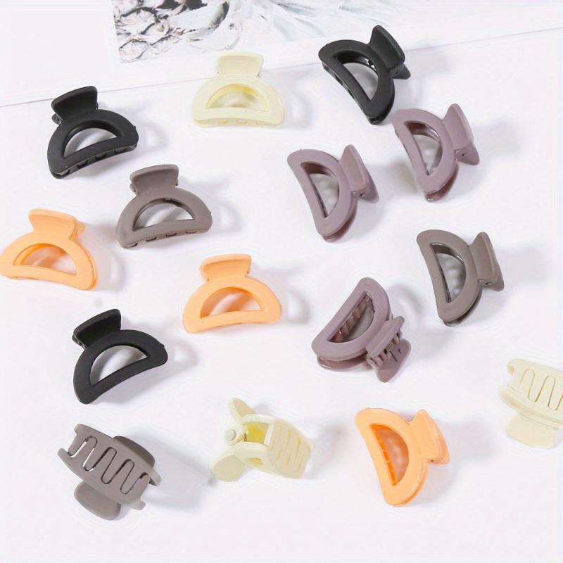 12pcs Candy 10pcs Coffee Hair Claw Mini Shark Claw Hair Accessories