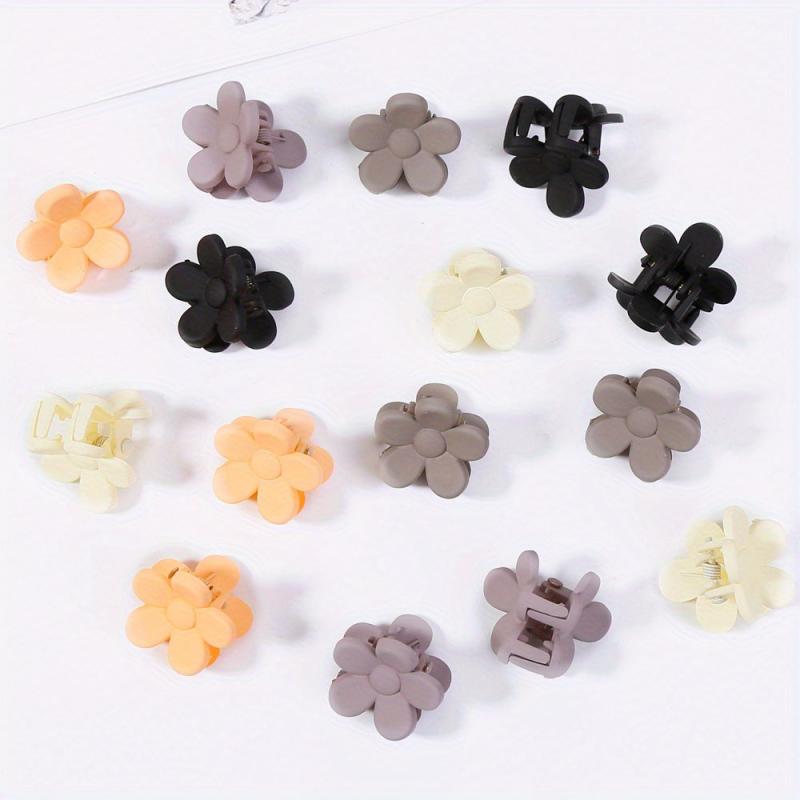12pcs Candy 10pcs Coffee Hair Claw Mini Shark Claw Hair Accessories
