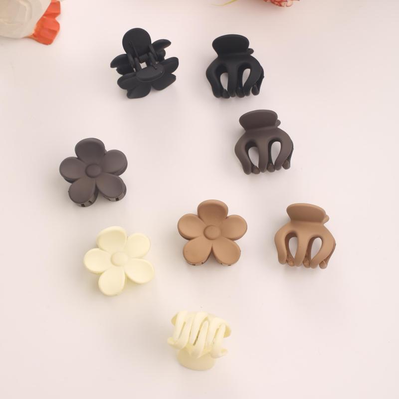 8pcs Mini Hair Claw Square Style Hair Clip Hair Accessories Women