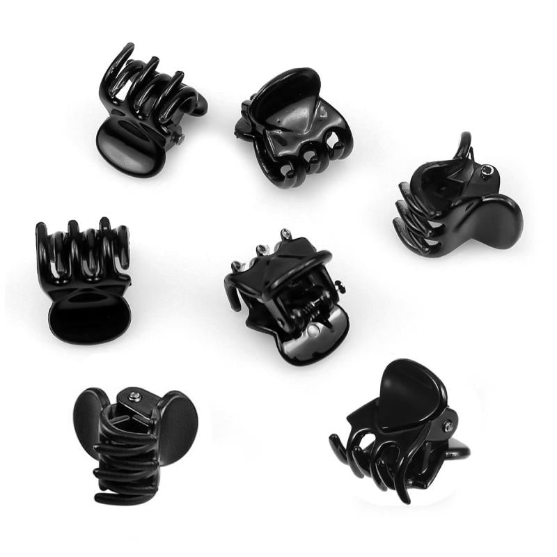 24pcs Solid Hair Claw Mini Banana Clip Hair Styling Accessories