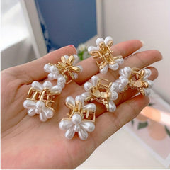 10PCS Flower Hair Claw Mini Hair Claw Braid Hair Clip Bangs Clip