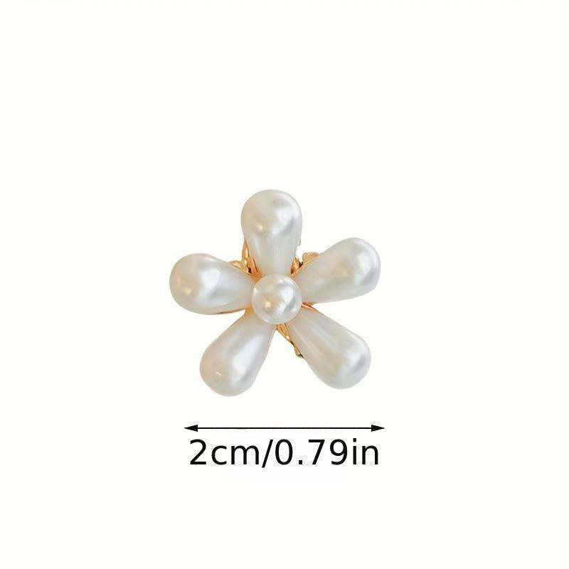 10PCS Flower Hair Claw Mini Hair Claw Braid Hair Clip Bangs Clip