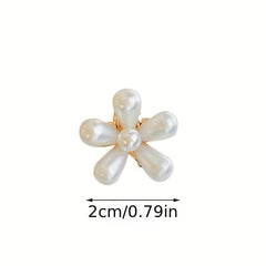 10PCS Flower Hair Claw Mini Hair Claw Braid Hair Clip Bangs Clip