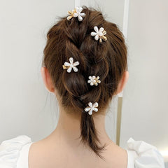 10PCS Flower Hair Claw Mini Hair Claw Braid Hair Clip Bangs Clip