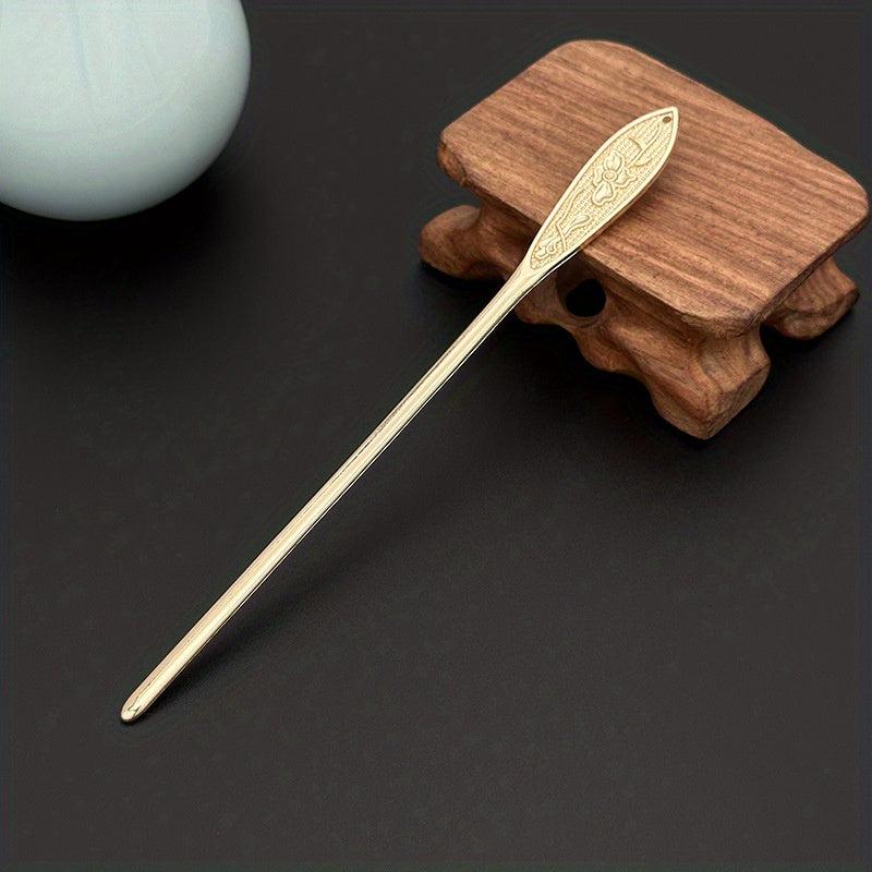 Lotus Flower Hair Pin Metal Hair Stick Non Slip Hair Decoration For Women Girls