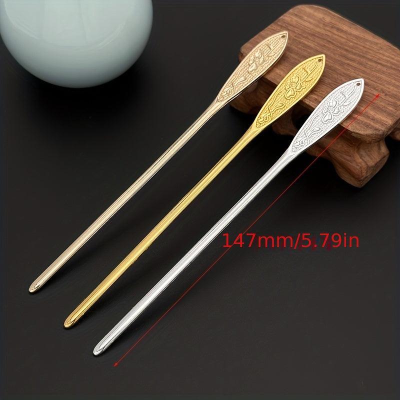 Lotus Flower Hair Pin Metal Hair Stick Non Slip Hair Decoration For Women Girls