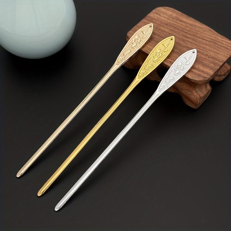 Lotus Flower Hair Pin Metal Hair Stick Non Slip Hair Decoration For Women Girls