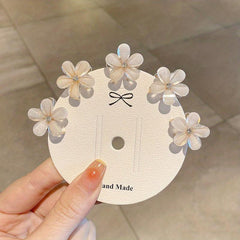 5pcs Mini Flower Hair Claw Clip Small Jaw Clamp Hair Accessory for Women Girls