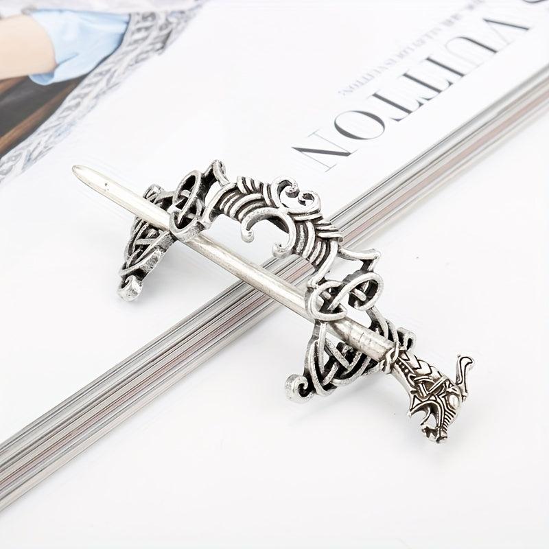 Viking Hair Bun Cuff Cage Ponytail Hair Cuff Women Girls Hair Accessories