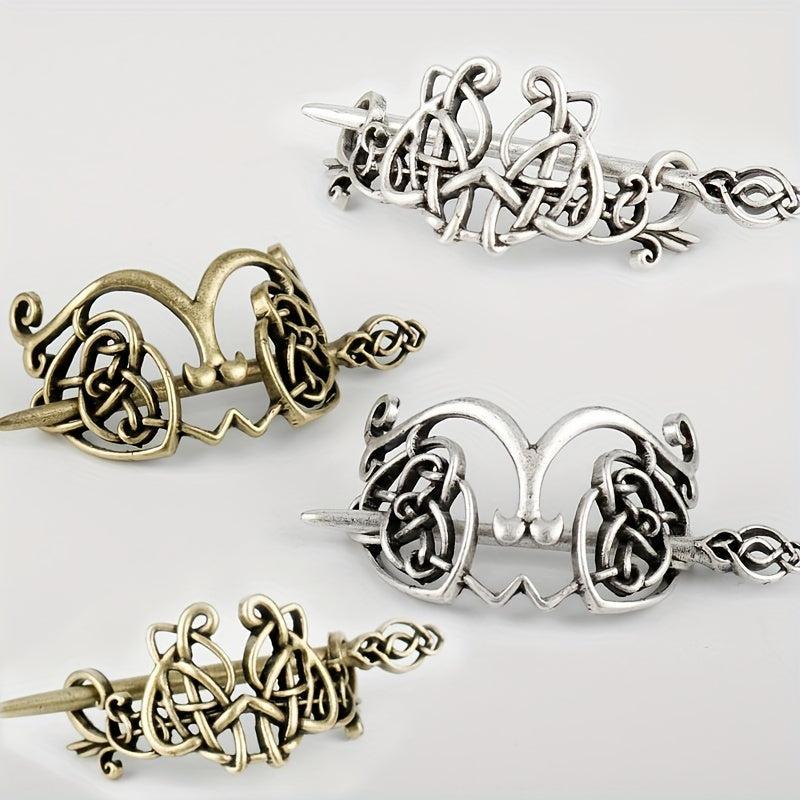 Viking Hair Bun Cuff Cage Ponytail Hair Cuff Women Girls Hair Accessories