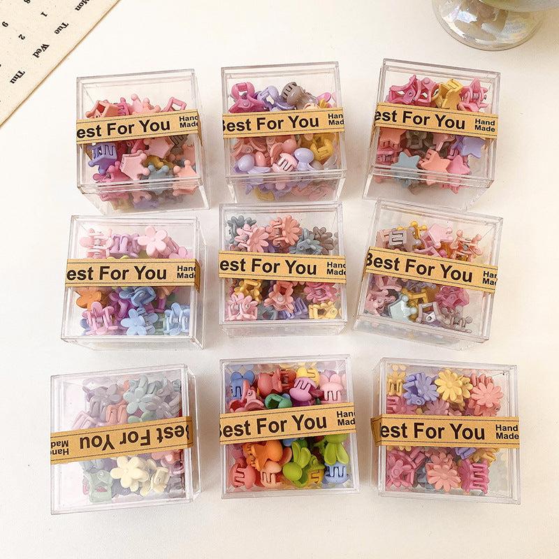 Mini Colorful Hair Claw Clips Star Shape Hair Accessories For Girls