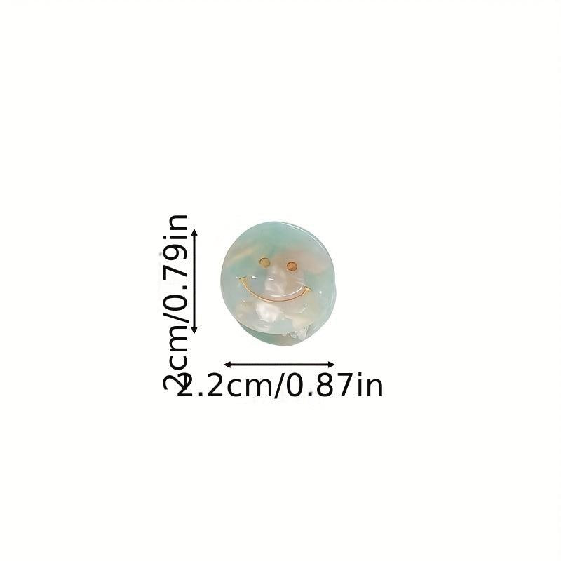 Smiling Face Pattern Hair Claw Acetic Shark Claw Headwear