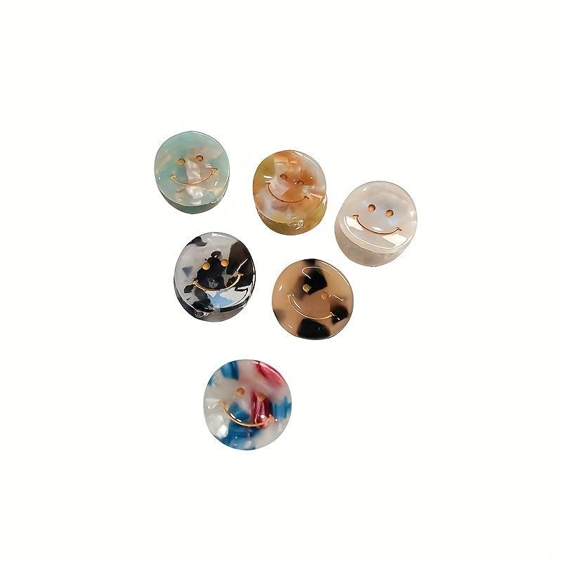 Smiling Face Pattern Hair Claw Acetic Shark Claw Headwear