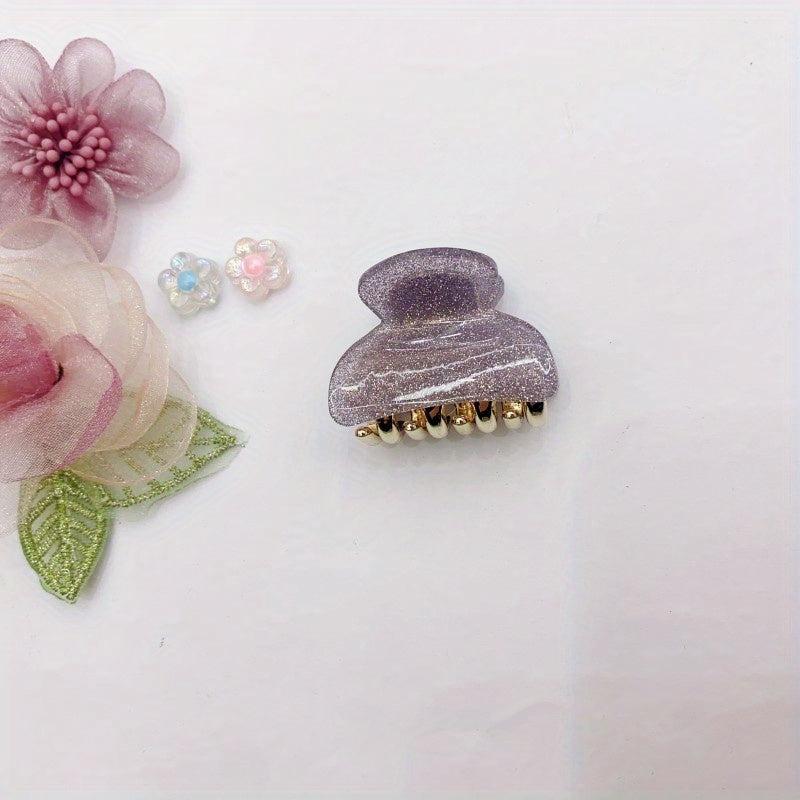 Mini Colorful Hair Claw for Women