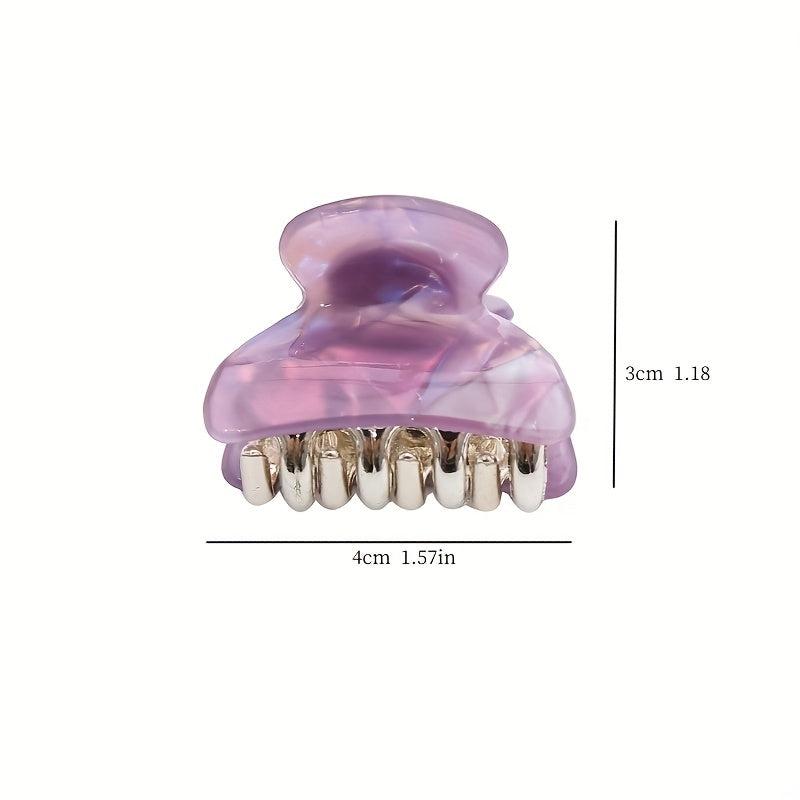Mini Colorful Hair Claw for Women