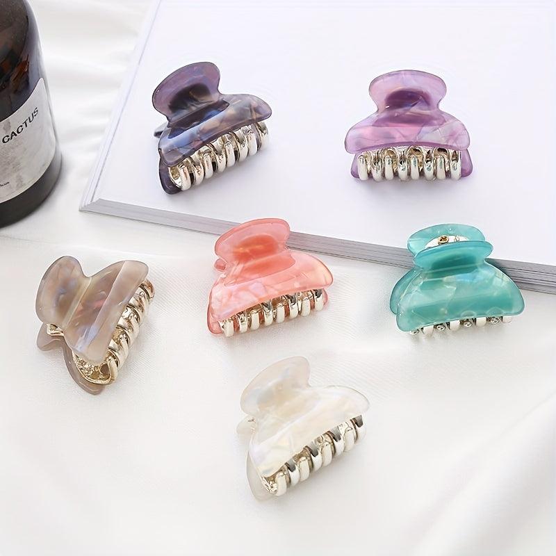 Mini Colorful Hair Claw for Women