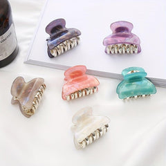 Mini Colorful Hair Claw for Women