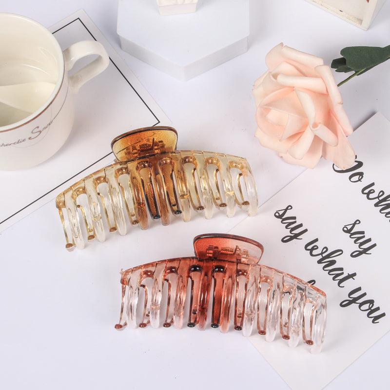 6 Large Ombr Hair Clips Set