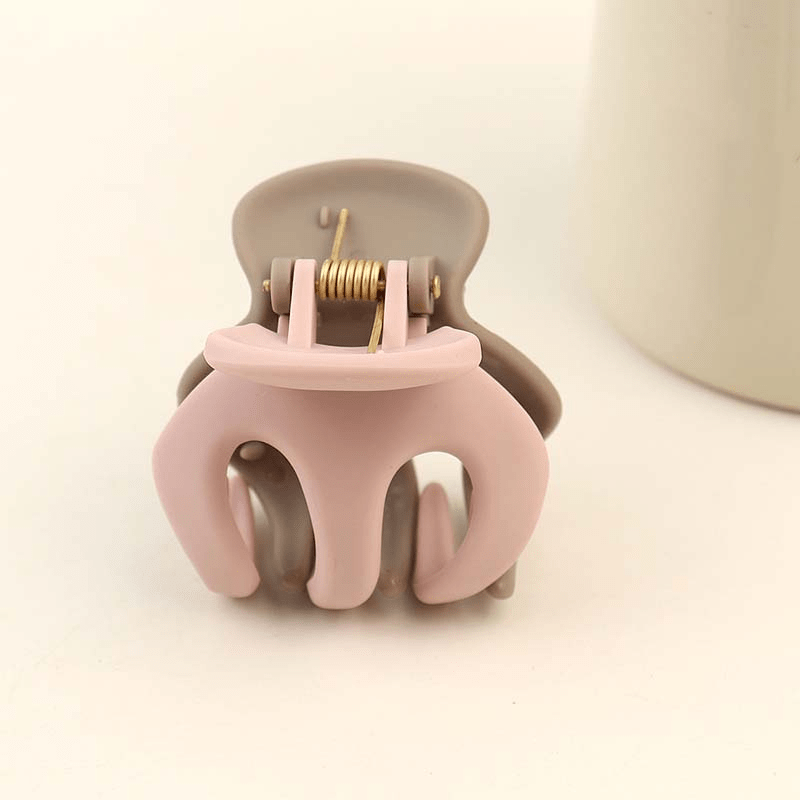 Matte Mini Hair Claw Solid Style Pumpkin Hair Clip Ponytail Holder