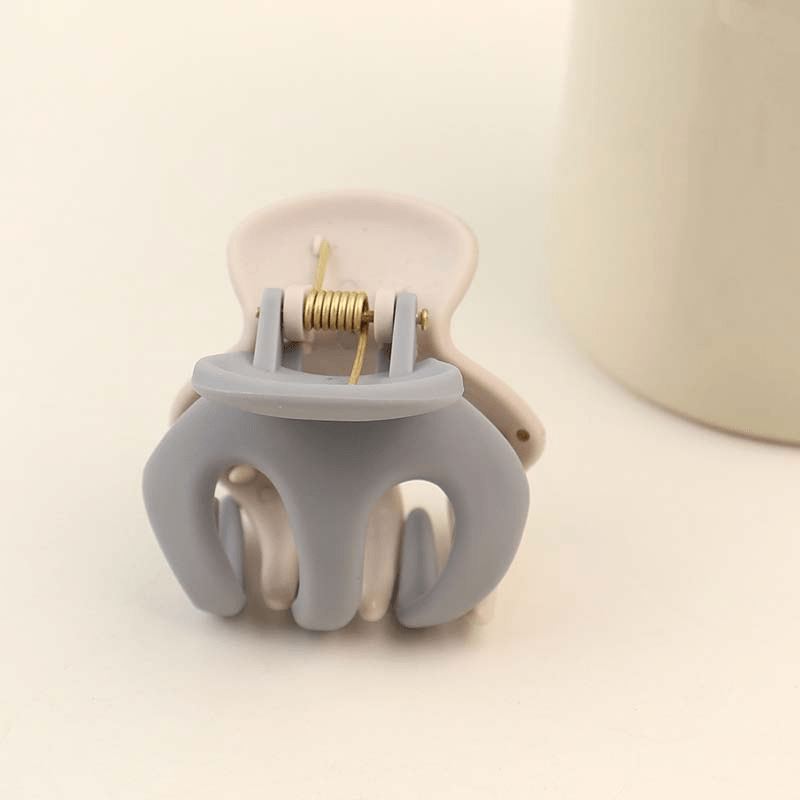 Matte Mini Hair Claw Solid Style Pumpkin Hair Clip Ponytail Holder