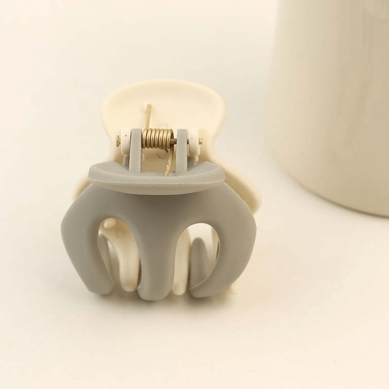 Matte Mini Hair Claw Solid Style Pumpkin Hair Clip Ponytail Holder