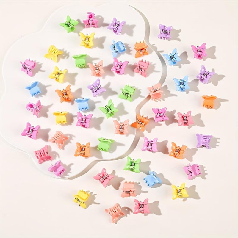 50Pcs Colorful Mini Hair Claw for Kids