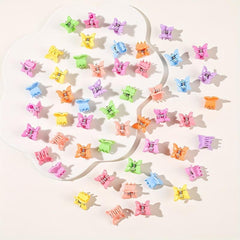 50Pcs Colorful Mini Hair Claw for Kids
