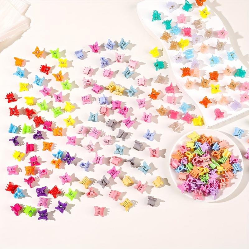 50Pcs Colorful Mini Hair Claw for Kids