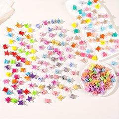 50Pcs Colorful Mini Hair Claw for Kids