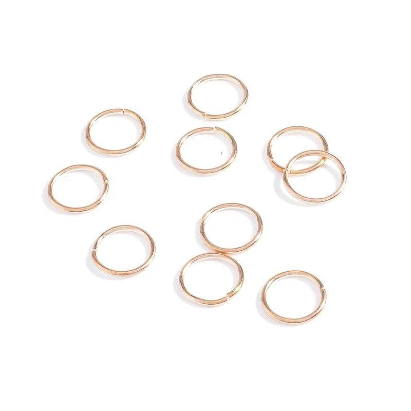 Viking Hair Beads Dreadlock Braids Rings Clips Metal Cuffs Loc Hair Jewelry