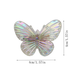 Glitter Butterfly Hair Clips Colorful Barrettes Wedding Hair Accessories