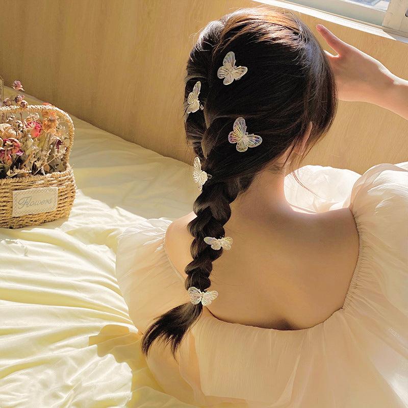 Glitter Butterfly Hair Clips Colorful Barrettes Wedding Hair Accessories
