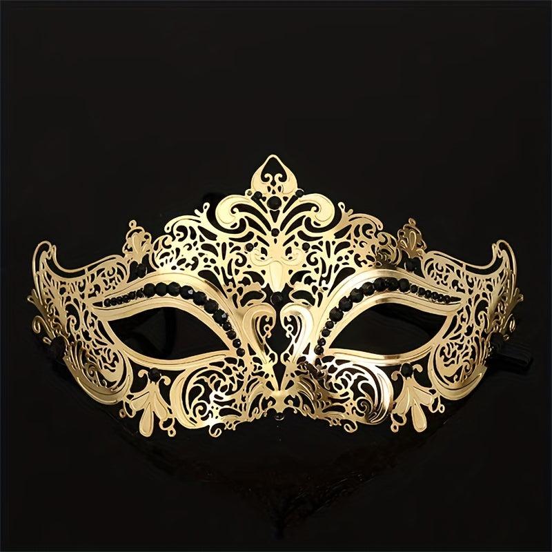 Half Face Rhinestone Mask Halloween Party Accessory