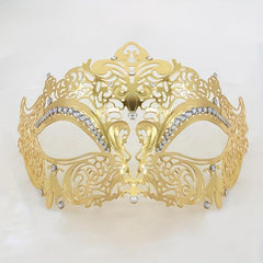 Half Face Rhinestone Mask Halloween Party Accessory