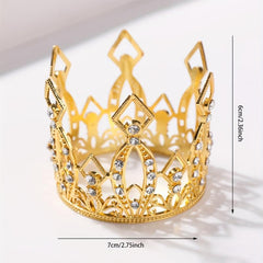 Mini Crown Rhinestone Head Jewelry for Party and Wedding