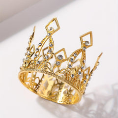 Mini Crown Rhinestone Head Jewelry for Party and Wedding