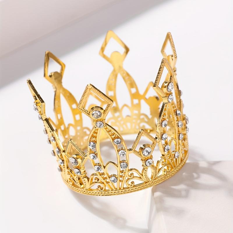 Mini Crown Rhinestone Head Jewelry for Party and Wedding
