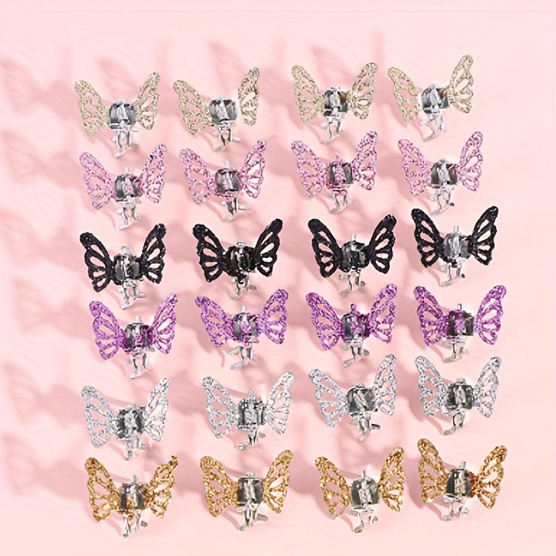 Y2K Mini Hair Claw Glitter Sequin Hair Claw Clip for Side Hair Sweet Hair Claw