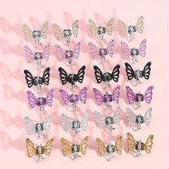 Y2K Mini Hair Claw Glitter Sequin Hair Claw Clip for Side Hair Sweet Hair Claw