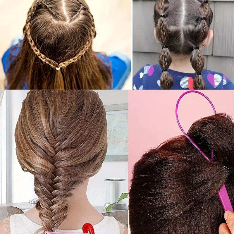 2000pcs Hair Accessories Tool Set for Girls with Rattail Comb & Rubber Bands
