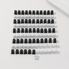 100pcs Mini Rabbit Head Hair Claw Hair Clip Accessories