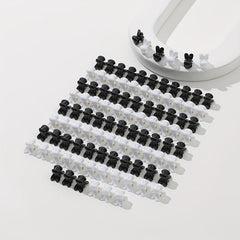100pcs Mini Rabbit Head Hair Claw Hair Clip Accessories